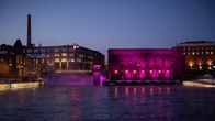 Tammerkoski UMK-valaistuna.