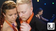 Marjo Kiukaanniemi jA TImo Hakkarainen tangon pyörteissä.