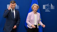Unkarin uusi pääministeri Péter Magyar tapasi Ursula von der Leyenin Brysselissä 29. toukokuuta 2026.