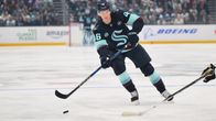 Ville Ottavainen NHL-debyytissään Seattlessa.