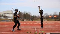 Kouvolan Pallonlyöjien C-juniorien pesäpalloharjoitukset Kouvolan pesäpallostadionilla.