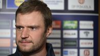 Aleksander Barkov Leijonien mediatilaisuudessa.