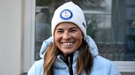 Krista Pärmäkoski Suomen joukkueen mediatilaisuudessa Milano-Cortinan olympialaisissa 20.2.2026.     