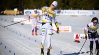 Alexander Ståhlberg firar över mållinjen.
