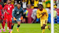 Caleb Yirenkyi gör mål mot Panama.
