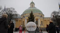 Turun Kauppatorin lumisadepallo