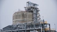 Haminan LNG-terminaalin LNG-säiliö.