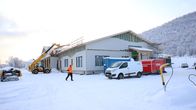 Utsjoen uuden koulun rakennustyömaa.