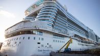 Rakenteilla oleva Costa Smeralda Turun telalakalla.