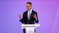Tasavallan presidentti Alexander Stubb pitämässä puhetta Kiovassa torstaina, 11.9.