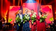 Tangomarkkinoiden laulukilpailun vuoden 2022 finalistit Keijo Hietikko, Heta Halonen, Lauri Ketonen ja Hanna Hirvonen.