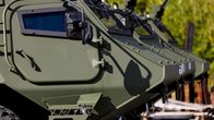  Patria 6x6 -ajoneuvoja vierekkäin.
