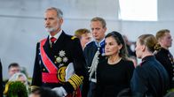 Espanjan kuningas Felipe ja kuningatar Letizia kirkossa.