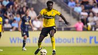 Arkistokuvassa Columbus Crew'n keskikenttäpelaaja Derrick Jones 