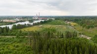 Kouvolan Ummeljoella työmaa ja tontti johon Atnorth on rakennuttamassa datakeskusta.