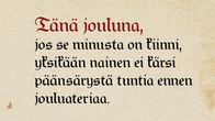 Naisten joulurauhan julistus jouluna 2015