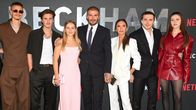 Romeo,Cruz, Harper, David, Victoria ja Brooklyn Beckham, sekä Nicola Peltz.