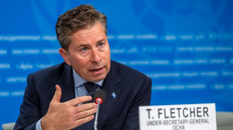 Tom Fletcher, FN:s biståndschef.