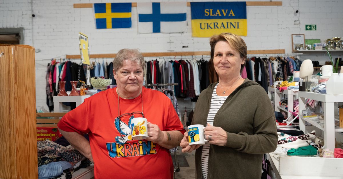 Minskade donationer till Ukraina – fler stickar kläder