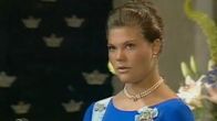Kruununprinsessa Victoria 18-vuotiaana.