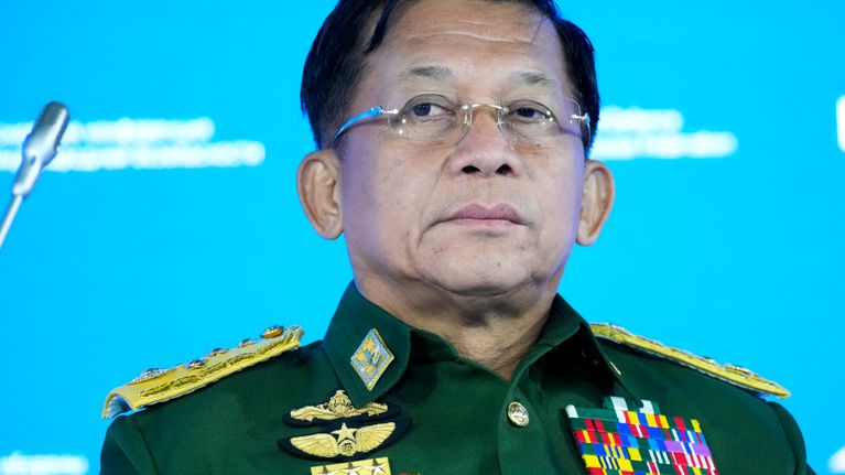 Min Aung Hlaing.