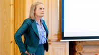 Riikka Purra valtiovarainministeriön mediatilaisuudessa Espoon Moisniemessä 4. elokuuta 2026.