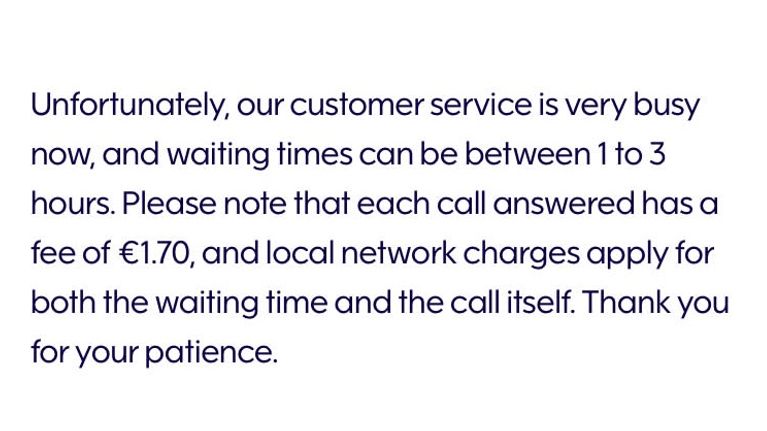 A screenshot of a message from Finnair about a cancelled flight.