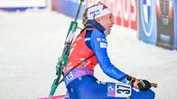 Suvi Minkkinen maalissa Kontiolahdella.