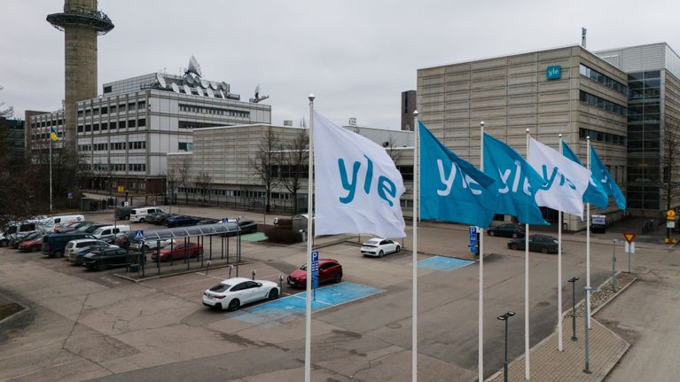 Yleisradion kampus Helsingin Pasilassa 11. maaliskuuta 2025.