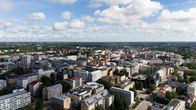 Ilmakuva Turun keskustasta.