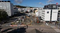 Jyväskylän uuden torin työmaa.
