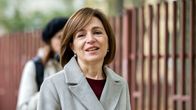Moldovan presidentti Maia Sandu kuvattiin vaalipäivänä.
