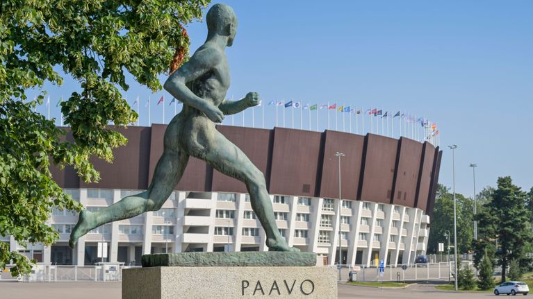 Helsingin olympiastadion.