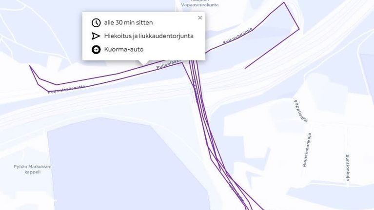 kuopion-keskeisen-kaupunkialueen-auraustilanteen-n-kee-nyt-kartta