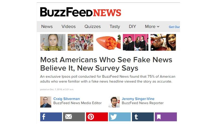Kuvakaappaus Buzzfeed-sivustolta.