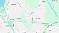 Kuvakaappaus Google Mapsista. Karttaan on nimetty Kokkolan kaupunginosia.