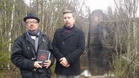 Juha Roiha ja Perttu Häkkinen Lemminkäisen temppelillä