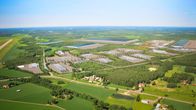 Skiss över ett möjligt batterifabriksområde på Långskogens industriområde i Vasa.