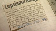 Kuvakaappaus lehtileikkeestä, jossa lukee: Lapsisaarnaaja.