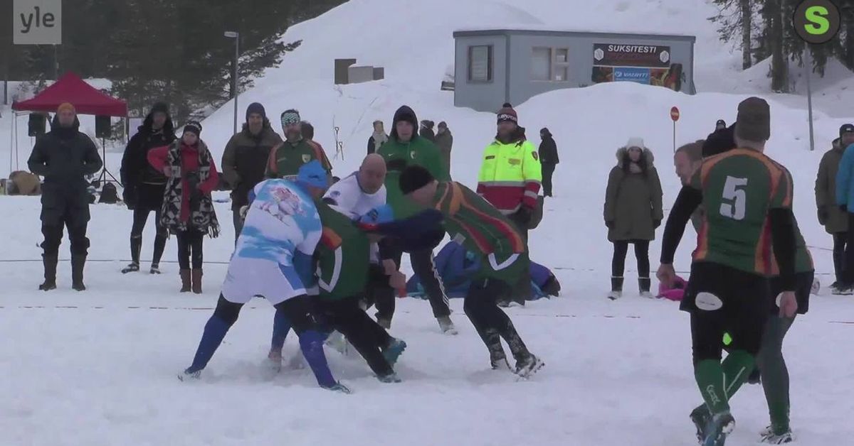 Watch: Snow-powered rugby in Central Finland | Yle