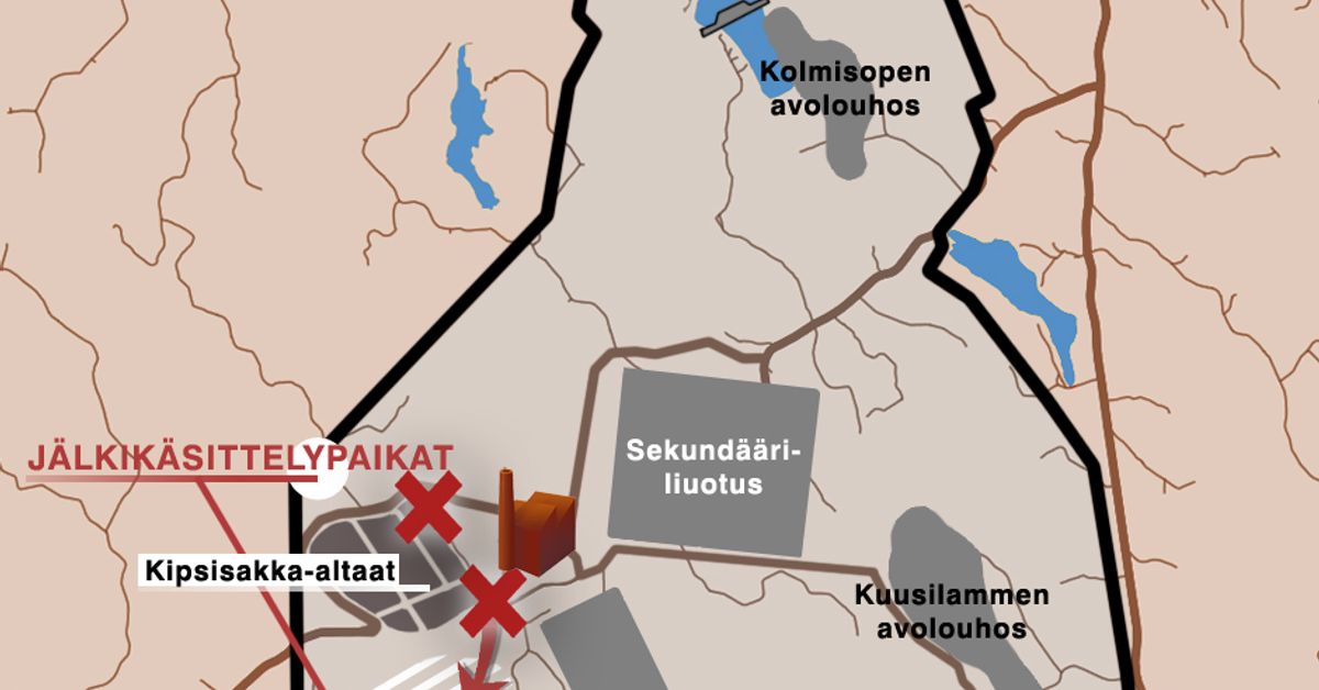 Katso kartasta, mistä Talvivaara vuotaa | Yle