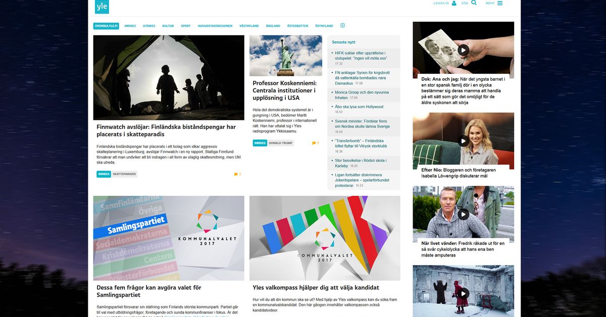 Serviceavbrott på Yles webb under natten | Yle