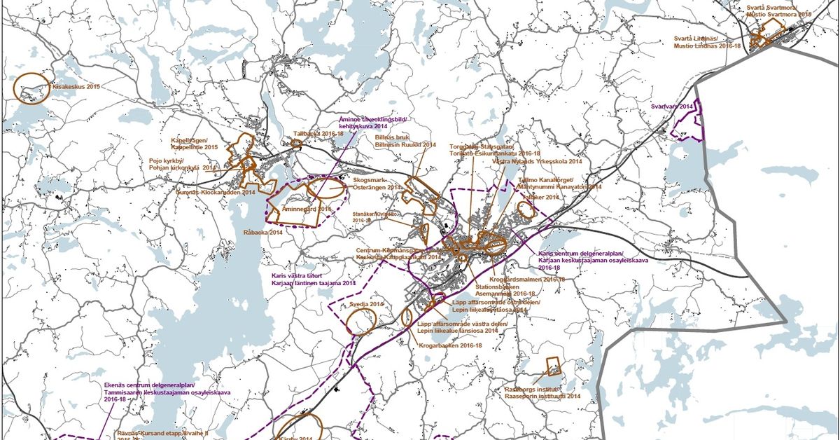 Karis och Horsbäck viktiga planområden i Raseborg | Västnyland ...