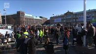 Uutisvideot: Rautatientorin mielenosoitus