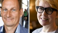 Alma Median toimitusjohtaja Kai Telanne ja valtioneuvoston viestintäjohtaja Päivi Anttikoski.