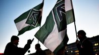 Pohjoismaisen vastarintaliikkeen kulkue Hakaniemessä 2016.