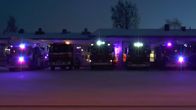 Firetruck light show.