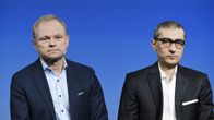 Nokian uusi toimitusjohtaja Pekka Lundmark sekä väistyvä toimitusjohtaja Rajeev Suri.