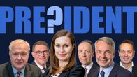 Six most popular candidates for next Finnish president. 