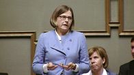 Valtion omistajaohjauksesta vastaava ministeri Heidi Hautala eduskunnan kyselytunnilla.